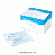 Sterile Cotton-tipped Swab, with White Flexible PP-Handle, Ideal for Medical, Individual Sterile Package, Disposable, 멸균면봉