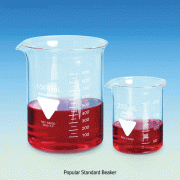 RASOTHERM® 5~5,000㎖ Popular Standard Glass Beakers, Low-form, with Spout & Graduation Made of Borosilicate-glass 3.3, Useful for Heating & General-purpose, 표준형 유리 비커
