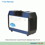 DAIHAN® 15mbar Anticorrosive Vacuum/Pressure Diaphragm Pump “PU-30”, 25psi, 30Lit/min