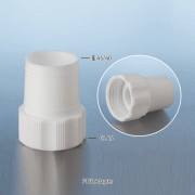 DURAN® PTFE Adapter, with GL45 & 45/40 Joint, -200℃~+280℃ Ideal for GL45 Lab Bottle, Excellent for Chemical Corrosion Resistance, PTFE 어댑터