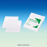 AnyCleanTM Polyester Wiper for Clean Room, Class 10, 228×228mm, 0.44 & 0.52mm-thick<br>Made of Polyester(100%), High Absorbency & Low Lint, 크린룸용 와이퍼