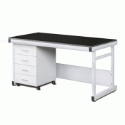 DAIHAN-brand® Laboratory Assembly Side Tables, High Quality Steel-Frame/-Side Panel and Phenol Work Top, SUS Bolted Joint with Transfer Cabinet, Utility Box, 실험실용 조립식 벽면 실험대, 고품질 스틸 프레임, 내화학성 페놀 상판, 볼트 조임식 결합