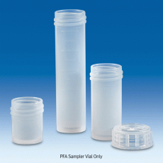 VITLAB® PFA Sampler Vial Only, Translucent, Conical Interior, 15·25·50㎖With Molded Graduation, - 200 ℃ ~+260 ℃ , Autoclavable, [ Germany-made ] , PFA 샘플 컨테이너