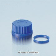 DURAN?  PP Screwcap & Pouring-Ring, GL25, 32, 45 & GLS80 with a Built-In Wedge-Shape Seal-Ring, Non-Septa