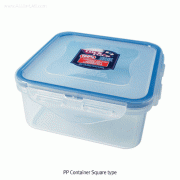 LOCK&LOCK® PP Tight-sealing Containers, Translucent, Square·Rectangular-types, 350~3,900㎖ Ideal for Boiling·Microwave Oven·Sampling & Storage, Autoclavable, -10℃~+125/140℃, PP 밀폐 용기
