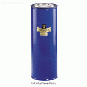 KGW® Cylindrical Dewar Flasks, Low and Tall Form, 100~8000㎖ Ideal for Liquid Nitrogen LN2, Dry Ice CO2, etc., with Blue Aluminum Case, 원통형 드와 플라스크