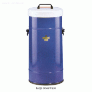 KGW® Large Dewar Flasks, with Insulating Lid, 4~40 Lit. Ideal for Liquid Nitrogen LN2, Dry Ice CO2, etc., 대용량 저장 / 운반용 드와 베셀