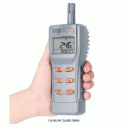 DAIHAN-brand® Combo Air Quality Meter of CO/CO2/Temp./RH%/Dew-point/Wet Bulb, PC Data Analysis 0~1000ppm-CO, 0~9999ppm-CO2, -20+60℃, 0.1~99.9% RH, -20+59.9℃-DP, -5+59.9℃-WB, Alarm 콤보 에어테스터