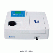 EMCLAB® Visible Spectrophotometer “EMC-11D-V”, Standard 4-Cell Holder, 325 ~ 1000 nm with Basic PC Software, EMCLAB Works Certificate, High Quality Silicon Photodiode Detector, 가시광 분광광도계