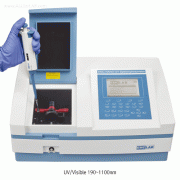 EMCLAB® NANO Spectrophotometer, “EMC-NANO-UV”, 2 in 1 Multifunctional Cell Holder, 190 ~ 1100 nm Suitable for DNA, RNA, and Protein Analysis, 0.2 ~ 2.0㎕ Sample Volume, with Analyst PC Software, 나노 분광광도계