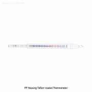 Alla® PP Housing Teflon-coated Thermometer, for Freezer & Baking, Mercury Free with Sterilizable PP Housing, L350mm, -50℃~+120℃(1℃), 테프론 코팅 PP 하우징 온도계