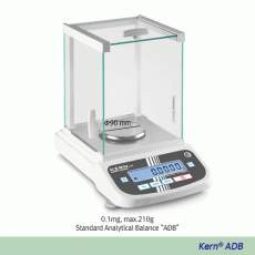 Kern® [d] 0. 1 mg, max.2 1 0g Standard Analytical Balance “ADB” , with External AdjustmentWith Glass Draft Shield, Backlit LCD, 인기형 표준분석/화학천평, 외부보정형