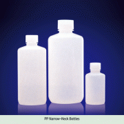 Wheaton® 4~1,000㎖ ASTM Premium PP Leak Resistant Lab Bottle, Narrow- & Wide-NeckWith No-drip Pour Lip & Double-Seals, 125/140℃ Stable, Autoclavable, EPA · FDA · UPS · ISO, PP 세구 & 광구 랩바틀, “ 고급형 
