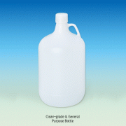 4Lit Clean-grade & General Purpose Bottle, Round-form, HDPE, 10,000-Clean Grade, with ASTM 38-400 ScrewcapGood Chemical Resistance, Can be used with Bottle Top Dispensers, -50+105/120℃ Stable, 크린바틀 & 안전바틀