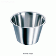 Stainless-steel Laboratory Bowl, 100~11,000㎖With Rim, Non-magnetic 18/10 Stainless-steel, Finished Surface, 비자성 스텐 랩-보울