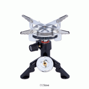 Auto Gas Stove, Piezo-electric Auto-ignitionWith Cylinder- & Screw-type Gas Connector, 오토 가스 스토브, 압전 자동점화