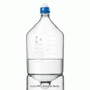 DURAN® GL45 HPLC Reservoir Bottle, with Conical Base & Graduation, without Cap, Autoclavable, 1,000~10,000㎖Ideal for the Storage & Delivery of HPLC Solvents, Boro-glass 3.3, GL45 HPLC 레저버 바틀