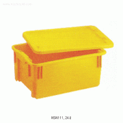 National® HDPE Universal Rectangular Container, Stackable, 24·52·60 LitMade of HDPE 105/120 ℃ , Optional Lid, 만능형 직 4 각 컨테이너