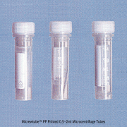 Micrewtube TM PP Printed 0.5~2㎖ Microcentrifuge Tube, with Lip Seal ScrwcapWith White Gradation, Steriled Package, 17,000 rcf, -190℃~+121℃, 스크류 캡 Micro Tubes, 냉동 Vial / 원심관 겸용
