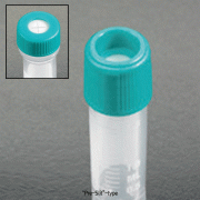 Silicone/PTFE Septum PP Screwcap, with “Pre-Slit” Pierceable-type Septum, for All Micrewtubes TMWith Silicone O-Ring, Silicone/PTFE 셉튬PP스크류캡, 모든 마이크로튜브 공용