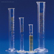 Kartell® PMP Cylinder, Class B, Pentagon-base, 0℃~150℃, Autoclavable, 10~2,000㎖With Mould- & Blue Mould-Graduation, ISO / DIN, PMP 메스실린더, B- 급