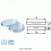 DURAN® DUROPLAN® Heavy-duty Boro-glass Petri Dish, USP, Φ60~Φ 1 50 mmAutoclavable, Boro-glass 3.3, DIN, 고품질 컬춰 디쉬