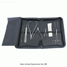 Hammacher® Basic Animal Experiments Set, with 8- Instrument in Zipper Case, Rustless, “HS0 11 9.00”, High-gradeFor Biology and Anatomy Researchers, Chrome Nickel Steel(CrNi 1 8/8), Rustless, [ Germany-made ] , 동물 실험용 해부기 세트