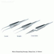 Hammacher® Micro Dissecting Forceps, High-grade, Precision, L 1 00mmWith Sharp-Tip, Chrome Nickel Steel(CrNi 1 8/8), Rustless, [ Germany-made ] , 마이크로 해부 포셉