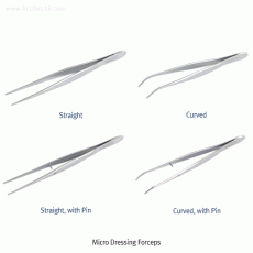 Hammacher® Micro Dressing Forceps, WIRONIT TM (CrNi 18/12) Alloy, High-grade, Sterilizable, L105 & 115 mmWith or without Pin, Anti-Magnetic, Rustless, Highest Elasticity and Toughness, [ Germany-made ] , 마이크로 드레싱 포셉