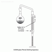 SciLab® DURAN glass Phenol Distilling Apparatus, 500 & 1,000㎖In Accordance with International Water Quality Standard, ES05311.1, 페놀증류장치