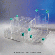JetBiofil® JET CellFac TM PS Treated Multi-Layer Cell Culture System, γ-Sterile, Individually Package, 1 ~ 10 LayersFor Large-scale Cell Culture and Production of Cellular Drug, with HDPE Vent Screwcap, 셀 컬쳐 시스템