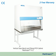 DAIHAN® Vertical Clean Bench / Filtered PCR Cabinet “MaXtream TM V” , Class 100 HEPA filterWith 8 Steps Air Velocity Control, Touch-type Controller, Dual UV Lamp and Florescent Lamp, Air and Gas Cock, Built-in Electrical Outlet크린벤치 & PCR 케비넷, 수직 기류형, 터치식 