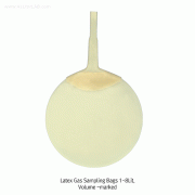Kartell® Latex Gas Sampling Bag/Balloon, with Volume-range 1~8LitHeavy-Duty and Good Flexibility, [ Italy-made ] , 라텍스 가스 샘플링 백