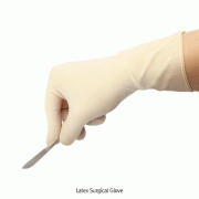 Sterile Latex Surgical Glove, Comfort Fit, Powder-Free, L280mmWith Micro Rough Surface, Disposable, 6.5″~ 7.5″, 수술용 멸균 라텍스 장갑