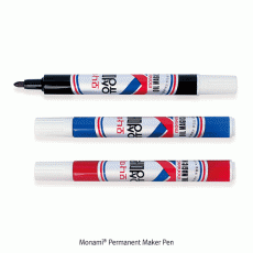 Monami® Permanent Maker Pen, Oil-based, 2mm TipFor Glass · Metal · Paper · Plastic · Wood, Waterproof, Quick Drying, 유성매직