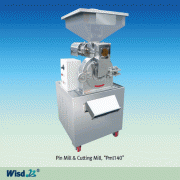 Wisd Cutting Mill & Pin Mill Common Use “Cml140” & “Pml140” , Dry type, Max 4600rpm, Output<0.4~1.3mmWith Stainless-steel Body, Powerful 1Phase 3HP Motor, Maximum load 5Kg, Input<10mm, 실험실용 커팅밀 & 핀밀 겸용