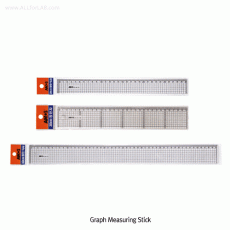 Graph Measuring Stick, Polystyrene, 30 & 50cmWith Printed Grid 5mm Spacing, Normal-type / Wide-type, 방안직자