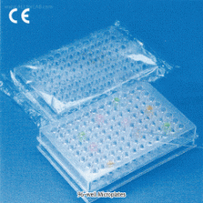 Kartell® PS 96-well Microplate, Clear, Individual Sterilized Packing, Untreated, StackableMade of Polystyrene(PS), Multi-use, Flat-·U-·V-bottoms, DIN/ISO, [ Italy-made ] , PS 96- 웰 플레이트