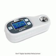 Kern® Digital Handheld Refractometer, “ORF”, ATC, Multi-application, Measurement of Salt, IP65 WaterproofWith Compact Size, Large Color TFT Display, 디지털 휴대용 굴절계, 염도 측정, IP65 방수