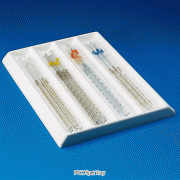 Kartell® PVC Pipet Tray, 4 CompartmentsFor Drawer Storage and Transport, Non-Autoclavable, -20℃~+80℃, PVC 피펫 트레이/랙