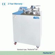 DAIHAN® Digital Fuzzy-control Autoclave “MaXterile TM ” , A. Standard- & B. Recorder-type , 47·60·80·100 LitWith Electronic Door Lock System, Lever-type Sliding Door, Steam Condensing, Solid-/Liquid-Modes, Max.2 kgf/cm 2 , up to 132℃(1) PED Certified-mode