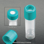 Silicone/PTFE Septum PP Screwcap, with “Pre-Slit” Pierceable-type Septum, for All Micrewtubes TMWith Silicone O-Ring, Silicone/PTFE 셉튬 PP 스크류캡, 모든 마이크로튜브 공용