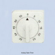 Witeg® Analog Table Timer, 0~60 min. / 1min.With Bell & Countdown, 기본형 아날로그 테이블 타이머
