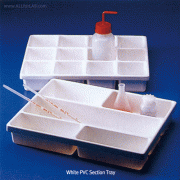 Kartell® PVC White Sectional Tray, 5 & 12 Section, -20℃ +80℃For Drawer Storage and Transport, 백색 PVC 칸막이 트레이