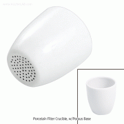 Witeg® Glazed Porcelain Filter Crucibles, with Porous Base, 25~50㎖자제 필타 도가니, 1000℃내열