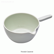 Witeg® High-quality Porcelain Casseroles, 84~960㎖고품질 카세롤, 손잡이형, with Handle & Glazed except rim, Max 1100℃