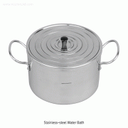 Stainless-steel Water Bath, with Separable Multi-Ring Set Lid & Handle, 900~3,000㎖ for Indirect-heating, Rustless, Stainless-steel 18/10, 다단링 뚜껑식 스텐 워터 배스