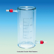 SciLab® Graduated Double-Wall Beaker, with Inlet/Outlet Connector, 250~5,000㎖<br>Ideal for Temperature Control, Boro-glass 3.3, 자켓 / 이중 비커