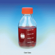 SciLab® Eco Soda-glass Multiuse Reagent/Sample Bottle, with PP DIN/GL45 Basic Screwcap, Graduated, 100~2,000㎖ Non-autoclavable, Cap has a Built-in Wedge-shaped Sealing Ring, with PP Pour-Ring, 다용도 GL45 스크류캡 바틀