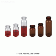 SciLab® 20mm Crimptop Serum Vials, Alu-seals, Septa, Crimper, and Decapper : Separately 5~20㎖ Crimptop 세럼 바이알, 알루미늄씰, 셉타, 크림퍼 and 디캐퍼 별매